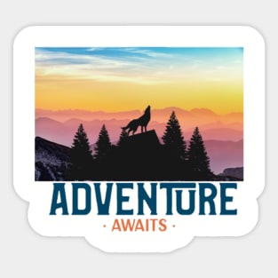 Adventure awaits Sticker